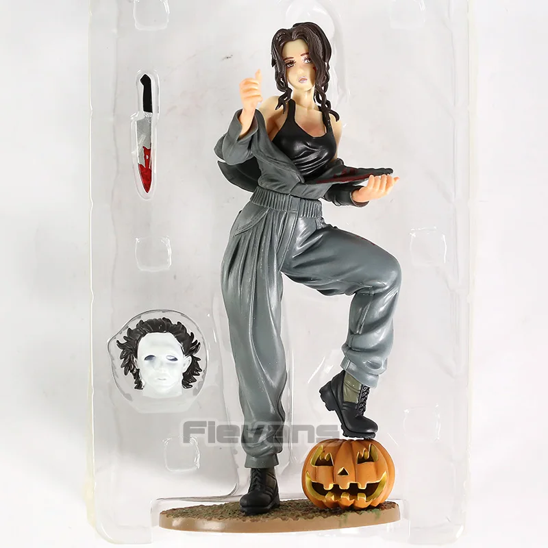 Halloween no box Статуя ужасов bisuhujo на Хеллоуин Майкл Майерс Фредди Джейсон Чаки Тиффани ПВХ фигурка Коллекционная модель игрушки - Цвет: Halloween no box
