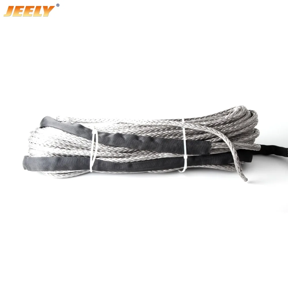 JEELY 3/8 ''x80' UHMWPE буксирный трос синтетический сменный кабель с наперсток|rope