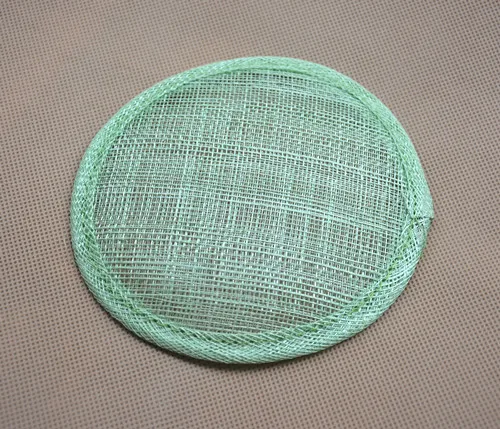 Green 1 шт., женские круглые головные уборы Sinamay, аксессуары для волос, вечерние аксессуары для волос, свадебные аксессуары, B067 - Цвет: Green