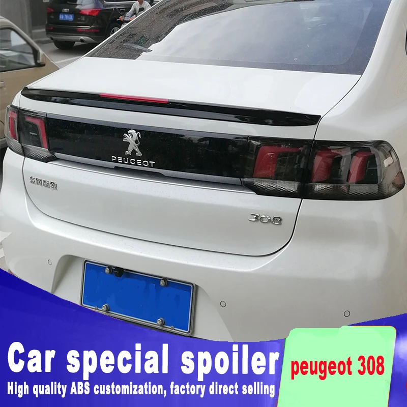 Новый дизайн обтекаемый стиль 2016 2017 2018 для peugeot 308 спойлер высокого качества