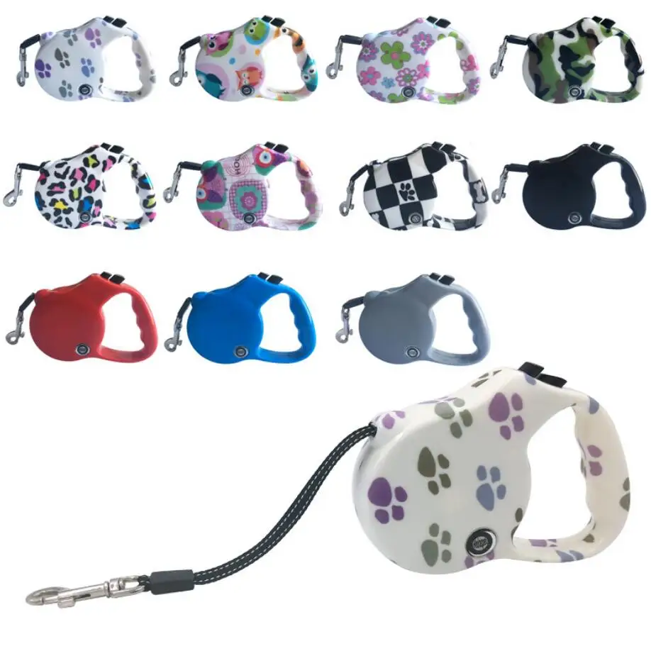 3M/5M/6M Reflective Dog Leash Automatic Dog Puppy Cat Traction Rope Belt Collar Harness Lead for Small Medium Dogs Pets Leashes