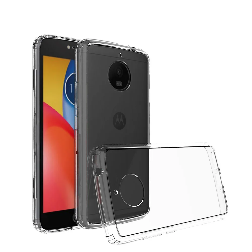 Ультратонкий Жесткий чехол-накладка из мягкого ТПУ с рамкой для Motorola Moto E4 Plus XT1770