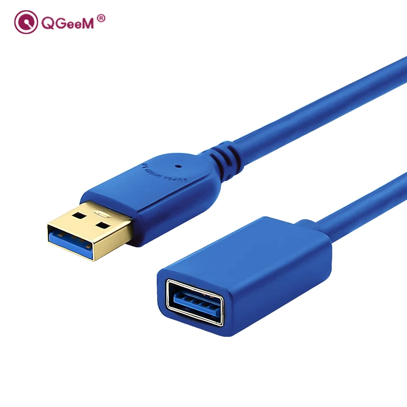 USB кабель-удлинитель, шнур, Супер Скоростной USB 3,0, кабель для синхронизации данных, USB Кабельный удлинитель, 1 м, 2 м, 3 м, компьютерный кабель