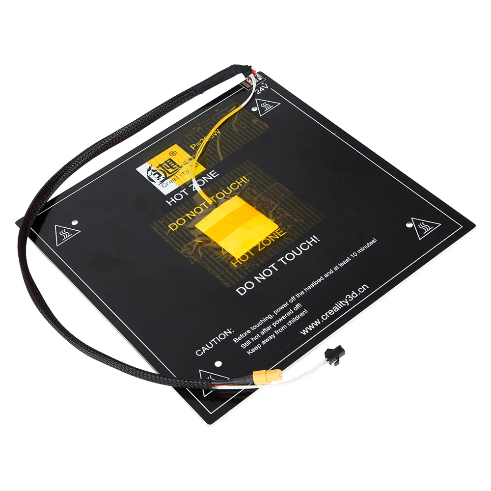Новейшие Запчасти для 3D принтера черная алюминиевая Подогреваемая панель 24 В 22
