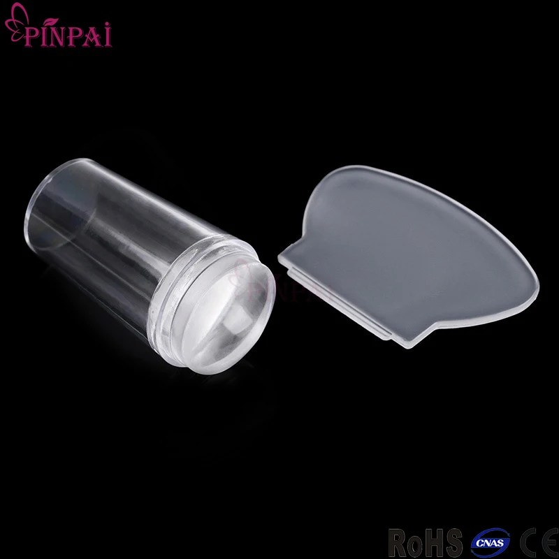 PinPai чистый прозрачный силиконовый Nail Книги по искусству штампа со скребком