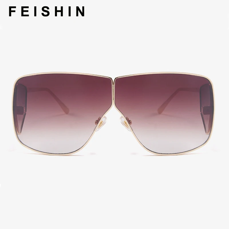 Солнцезащитные очки FEISHINI зеркальные для мужчин и женщин модные брендовые в