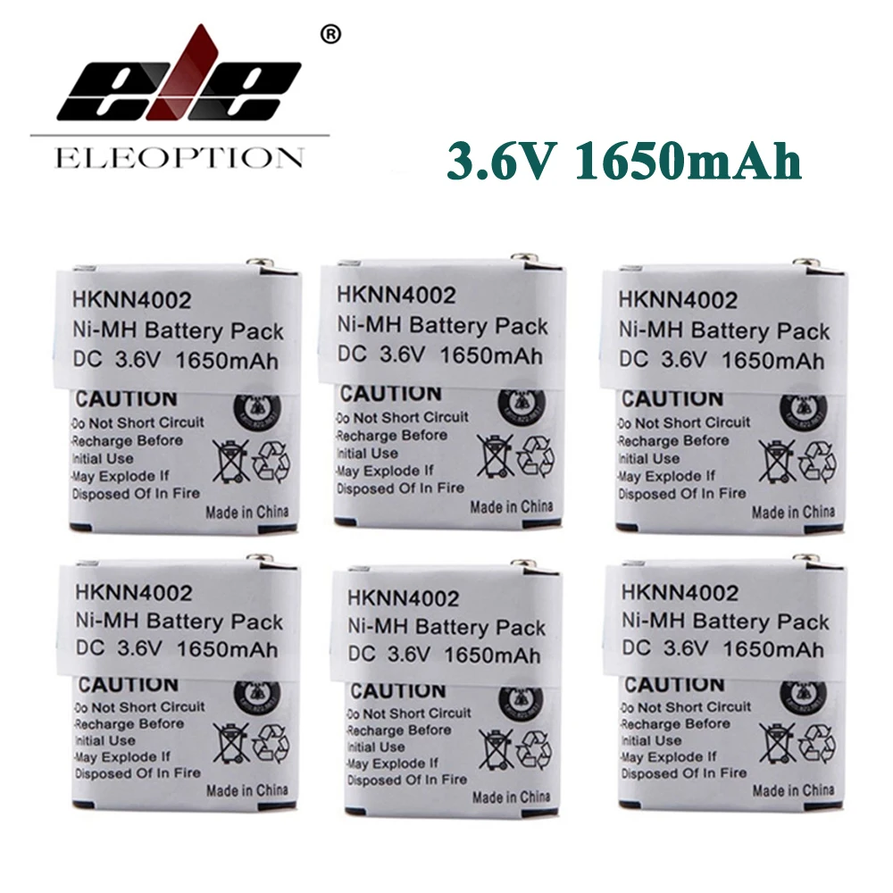 ELEOPTION 6 шт. Ni MH аккумулятор для MOTOROLA 56315 HKNN4002 HKNN4002A HKNN4002B KEBT 071 A|battery for|battery battery