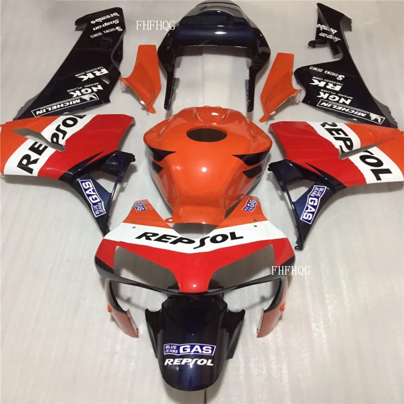

Комплекты обтекателей для мотоциклов Honda CBR600RR F5 03 04 Orange CBR600 RR 2003 2004 черные Запчасти для мотоциклов