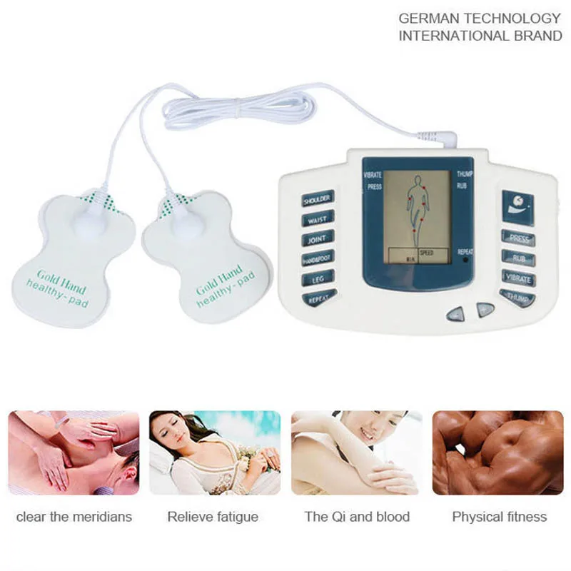 

Tens Acupuncture Therapy Body neck massager back electric foot slippers 16 pad Muscle Pain Relief Stimulator Massageador Machine