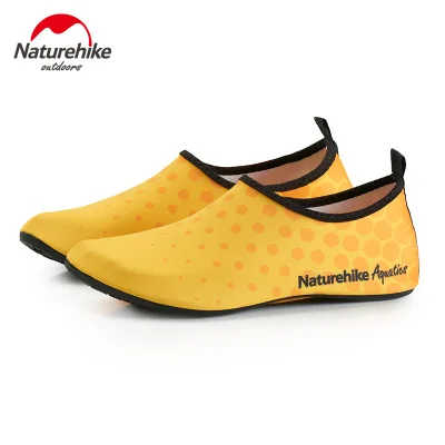 yellow Naturehike, мужские, женские, босиком, кожа, носок, полосатая обувь, пляжные, водные, для бассейна, носки, для спортзала, Аква-пляж, купальные тапочки, обувь для серфинга - Цвет: yellow