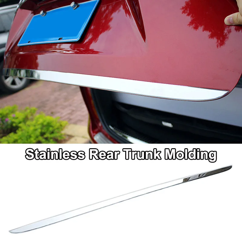 rear trunk molding Для Mazda CX-5 CX5 KE 2012 2013 хромированный задний стеклоочиститель боковой корпус молдинг багажник бампер протектор украшение автомобиля Стайлинг - Цвет: rear trunk molding