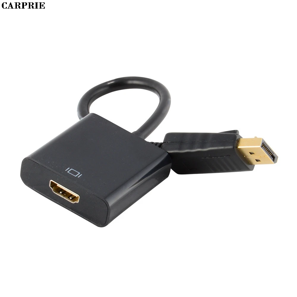 Carprie DisplayPort DP мужчина к HDMI Женский Кабель адаптер конвертер для Dell HP Lenovo
