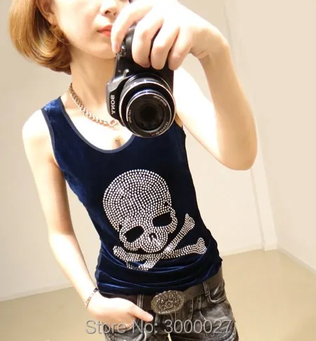 2017 New CosMaMa Brand singlet women summer clothing designer cropped sparkly lace sexy sleeveless crop tank tops skull Diamond | Женская