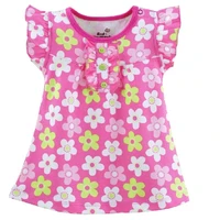 hooyi baby girl dress summer baby clothes floral newborn blouses infant t shirts summer dress jumper tops