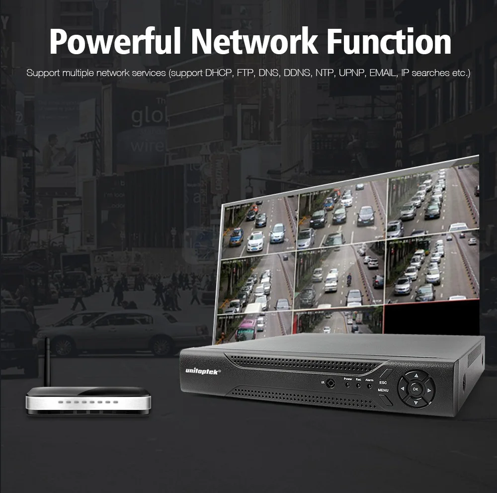 H.265 H.264 4CH или 8CH 48V POE IP Камера NVR камеры видеонаблюдения CCTV Системы P2P ONVIF 4*5 Мп/8*4 Мп сетевой HD видео Регистраторы