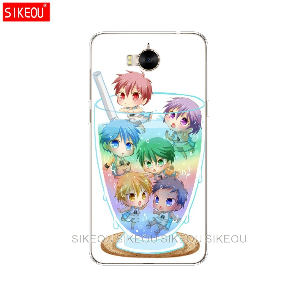 Силиконовый чехол для телефона huawei Y3 Y6 Y5 2 II 2017 nova 3e 2s LITE plus Kuroko no Basket kawaii Tetsuya