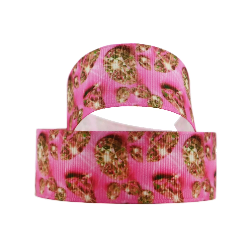 David accessories 3/", 5/8", 7/", 1" принт со звездой Полиэстеровая корсажная лента 5yds, сделай сам, ручная работа, упаковка для свадебного подарка, 5Yc3644