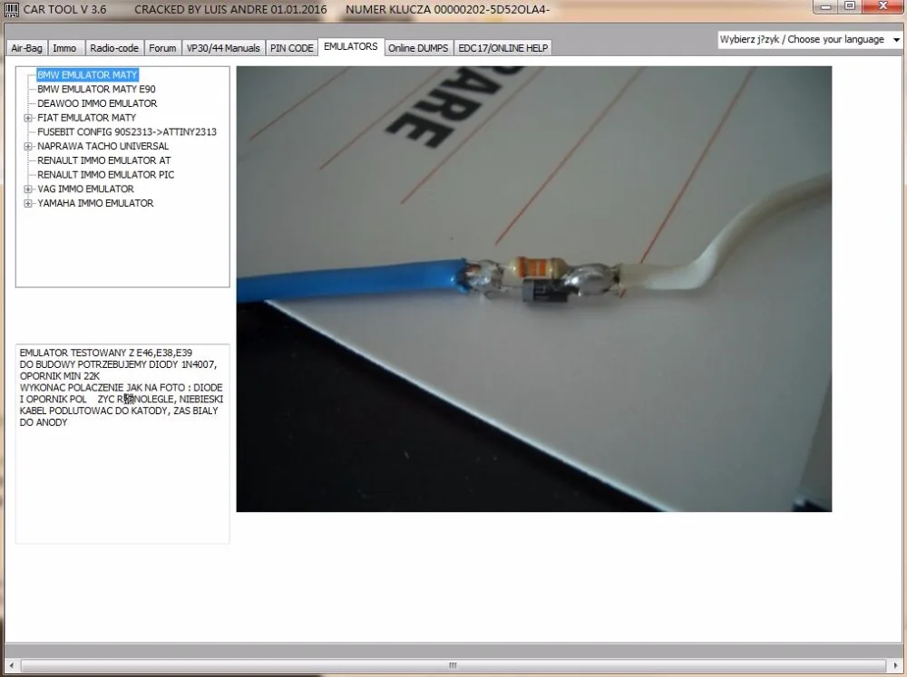2016 Новый автомобильный инструмент программное обеспечение Cartool 3 6 для сброса