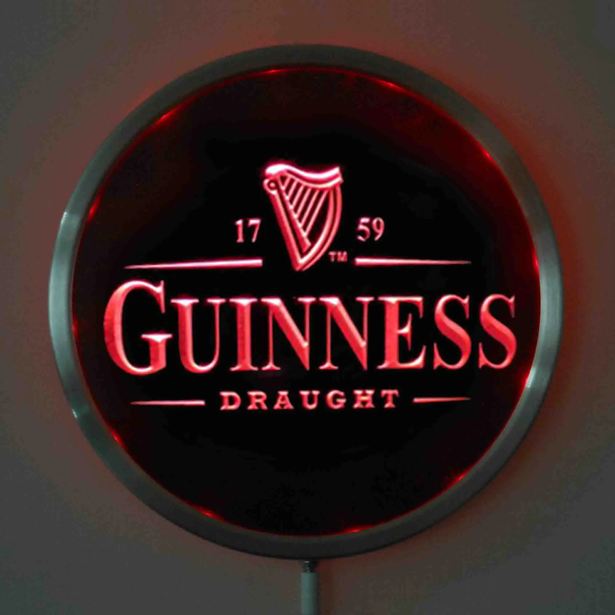 Rs-a0002 пиво Guinness LED неоновые КРУГЛЫЕ ЗНАКИ 25 см/10 дюймов-RGB вывеска для бара