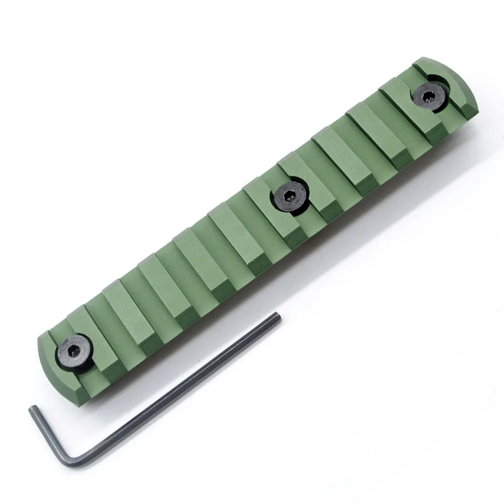

TriRock Olive Green 5/7/9/11/13 Slots Keymod Rail Sections Picatinny / Weaver Rail Segments for Handguard System Free Shipping
