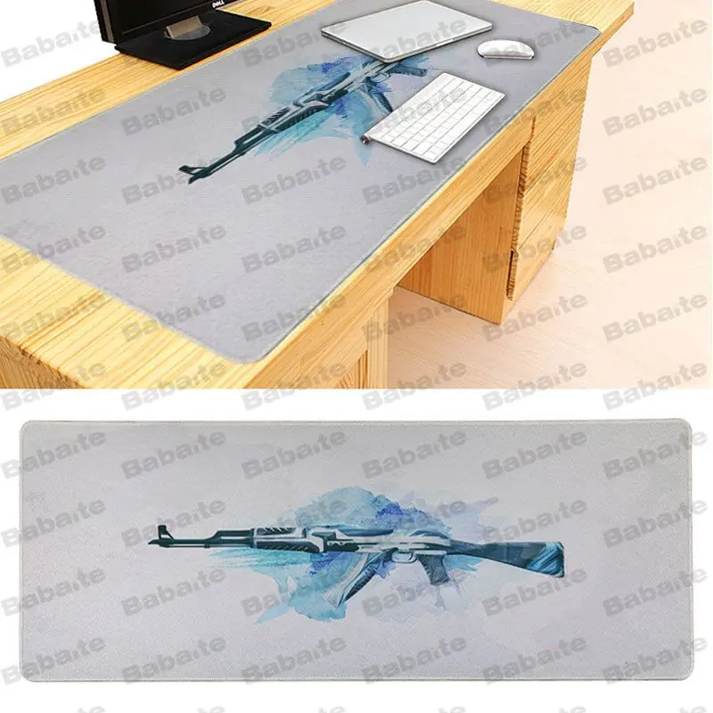 Babaite Custom Skin CS GO Gun красивый Аниме Коврик для мыши Размер 30x60 см 40x90 резиновые