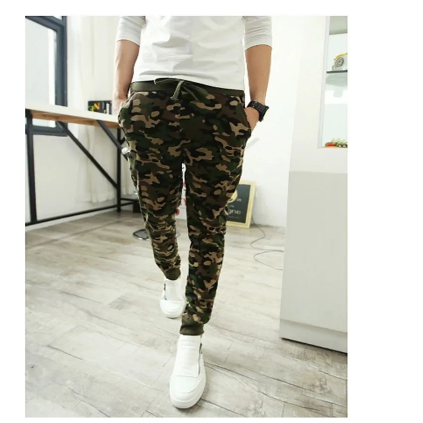 Мужские брюки на открытом воздухе камуфляж гарем военные хип хоп мужские бегунов