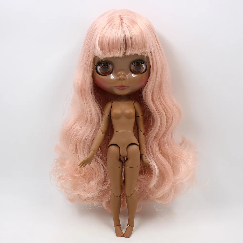 Ледяной DBS Blyth кукольные супер темной кожи 1/6 шарнирное тело блеск уход за кожей