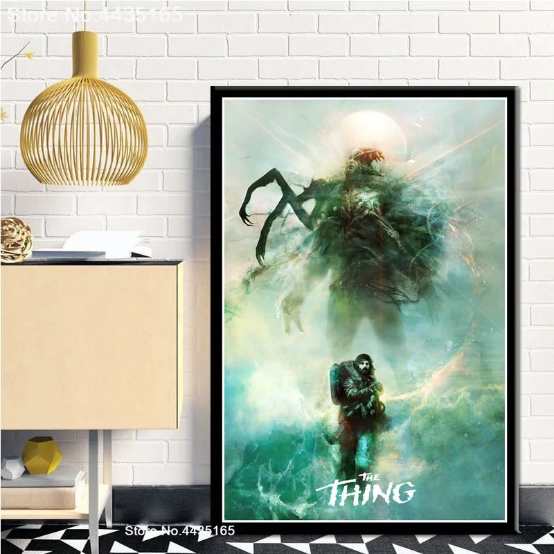 Постеры и принты Джон плоттер The Thing 1982 Классический кинопостер Картина на холсте