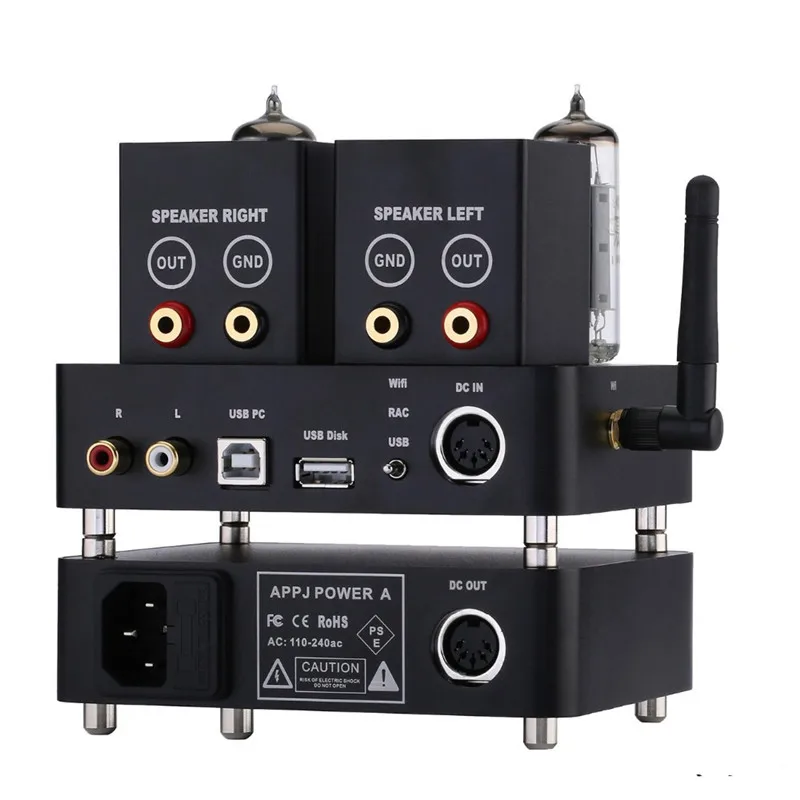 2016 совершенно новый APPJ PA1601A 6J1 + 6P14 (el84) HIFI Wi-Fi вакуумный ламповый усилитель