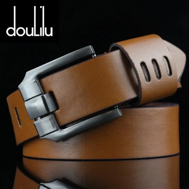 

Sale Vintage PU leather Belt Men's Punk Cowboy Casual Pin Buckle Belt High New Fashion Quality Mens Belt For Jeans Long 110cm