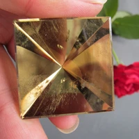 3335mm natural citrine yellow creastly pyramid points single terminated crystal polished
