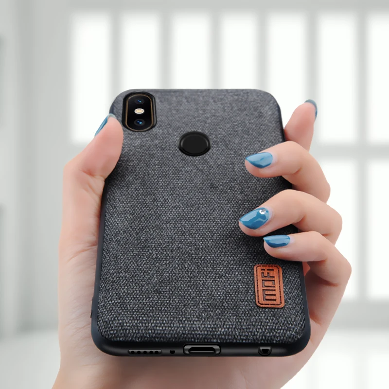Чехол для Mi A2 lite чехол MOFI Xiaomi задний тканевый деловой xiaomi miA2 силиконовый с краями