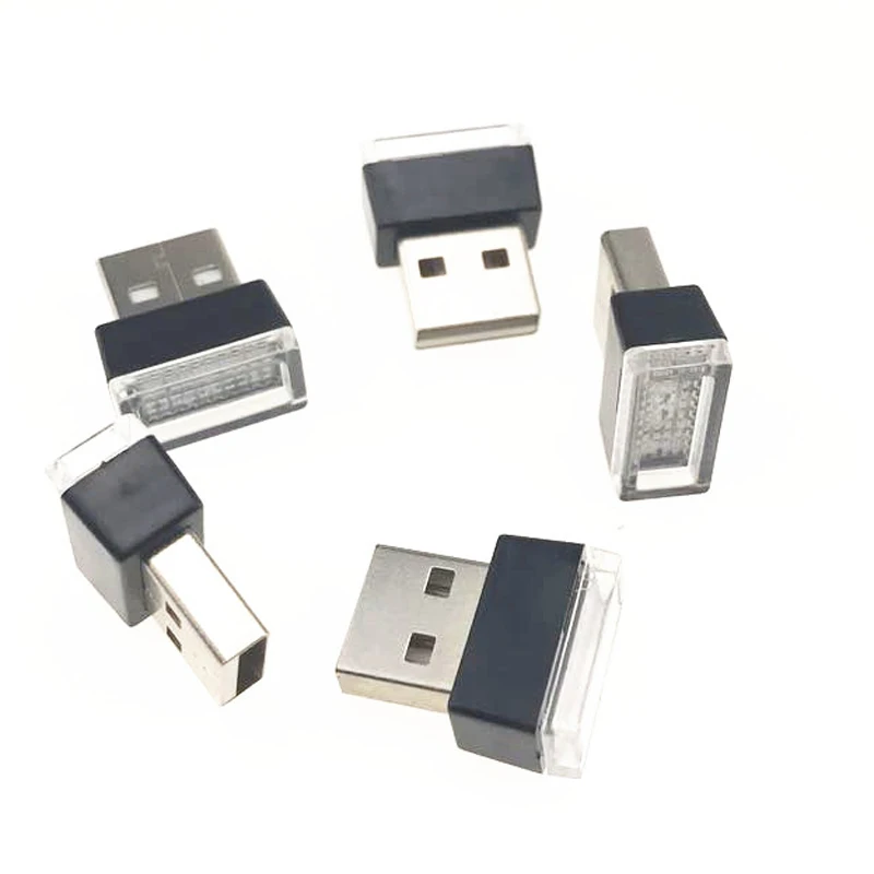 1 шт. автомобильный Стильный USB атмосферный светодиодный светильник