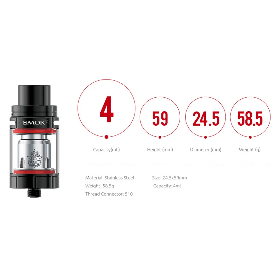 Электронная сигарета распылитель электронных сигарет SMOK TFV8 X BABY Vape герметичным