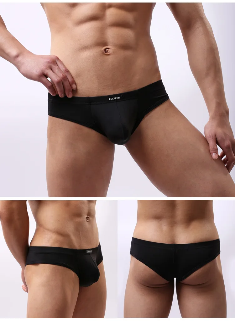 COCKCON мужские ледяные шелковые низкая проницаемость Тонкие штаны мужское
