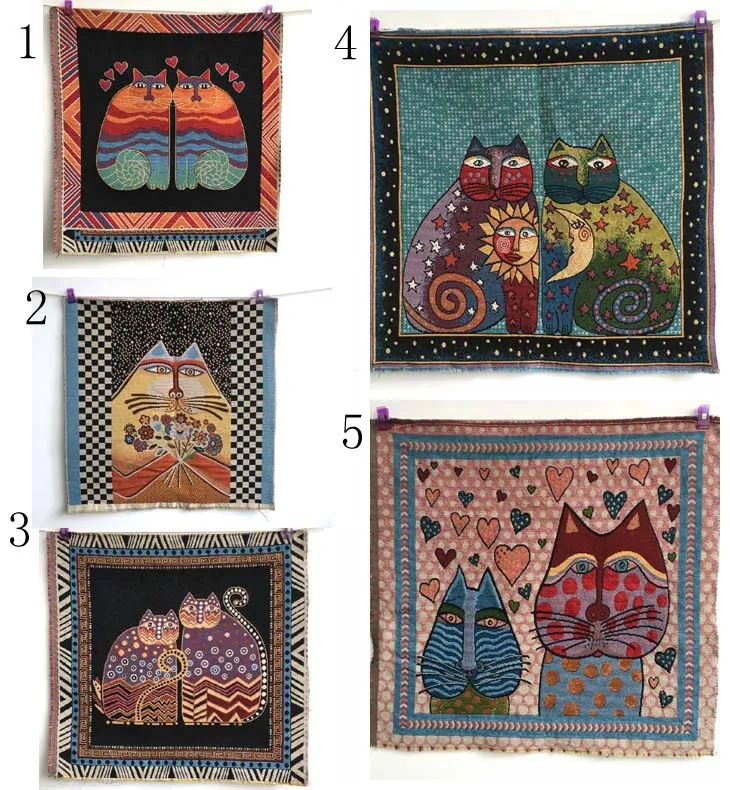 Декоративная подушка в виде кошки хлопчатобумажная льняная ткань войлочная