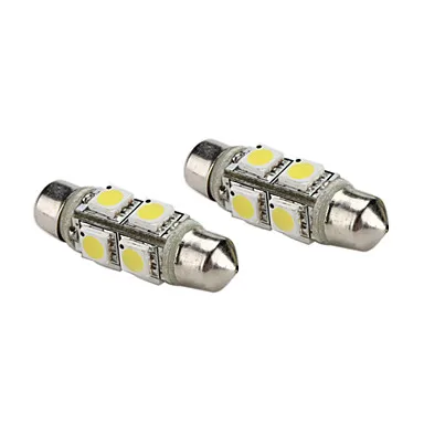 

2pcs x White 36mm 5050 8SMD 1.5W Car Interior Dome Festoon LED Bulb Light