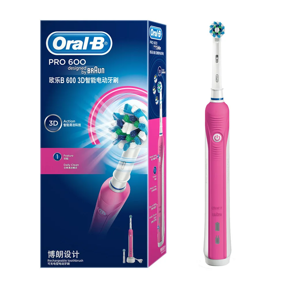 Oral B электрическая зубная щетка перезаряжаемая D16 Pro 600 замена для