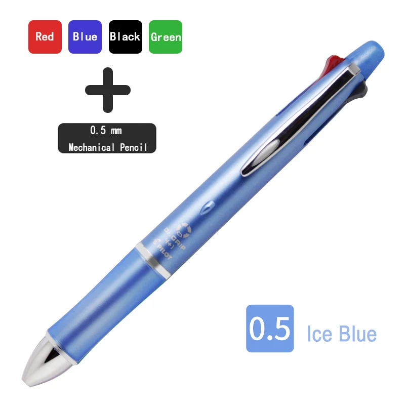 05 Ice Blue Pilot Dr. Grip 4+ 1 многофункциональная ручка KUMAMON Limited гелевая ручка Acro чернила 0,5 мм механический карандаш японские канцелярские принадлежности Школьные ручки - Цвет: 05 Ice Blue
