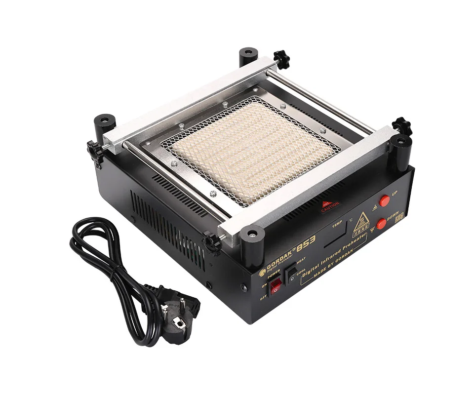 GORDAK853 BGA паяльная станция PCB Preheat цифровой дисплей предварительного нагрева паяльная станция для предварительного нагрева, отопления, вспомогательный инструмент