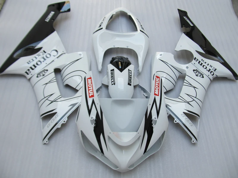 

Free customize Fairing kit for Kawasaki NINJA ZX 6R 2005 2006 zx6r 05 06 white black Corona motorcycle fairings set HP3
