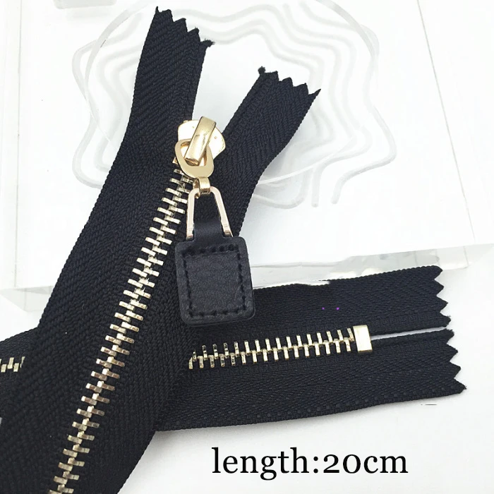 black20cm 2 шт. 18 см 20 см 35 см 5# металлическая молния для мешковатые брюки юбки закрытые застежки-молнии для шитья одежды куртка пальто молнии DIY ремесла Инструменты - Цвет: black20cm