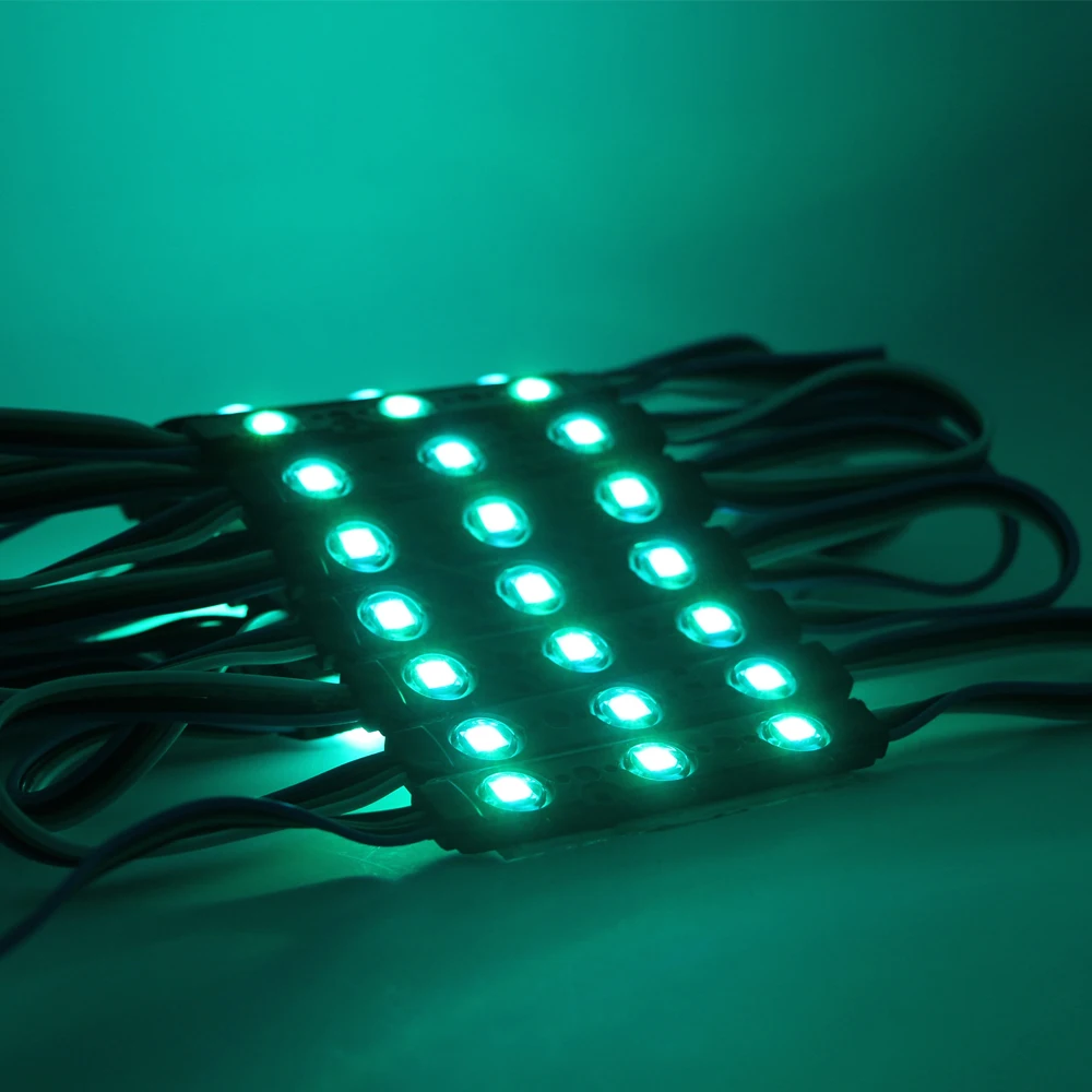 Светодиодный модуль SMD 5050 20 шт. 3 светодиода RGB 12 в пост. Тока декоративные лампы