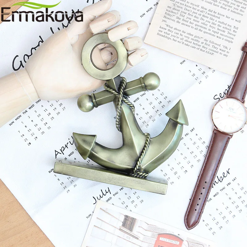 ERMAKOVA Металлический Якорь фигурка железная Лодка Якорь статуя Средиземноморский стиль домашний рабочий стол украшение Ресторан Бар Металлическая статуэтка