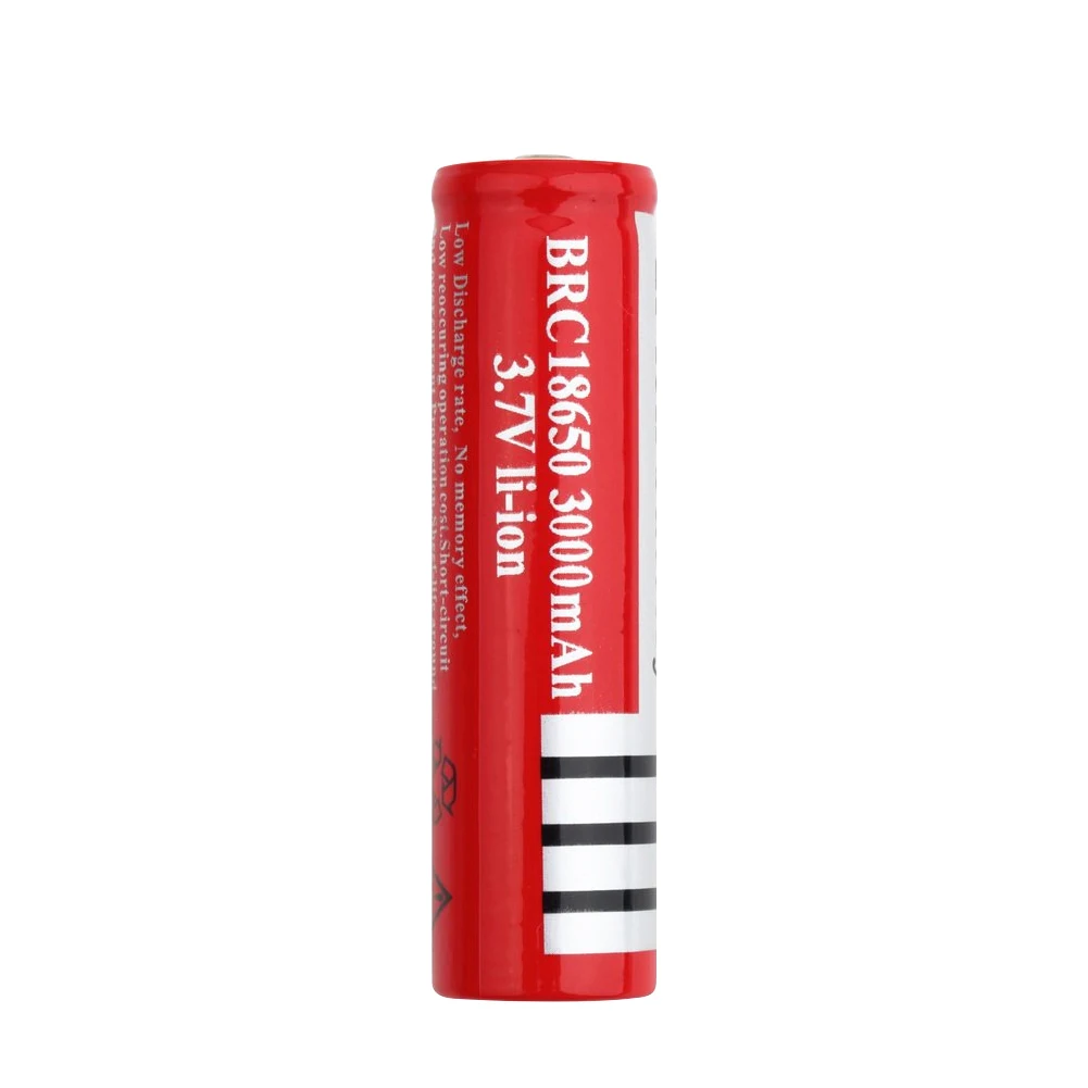 1 PCS Высокая емкость brc 18650 батарея 3,7 v 3000mah аккумуляторная батарея для DVD камеры рация фонарик - Цвет: 1 PCS