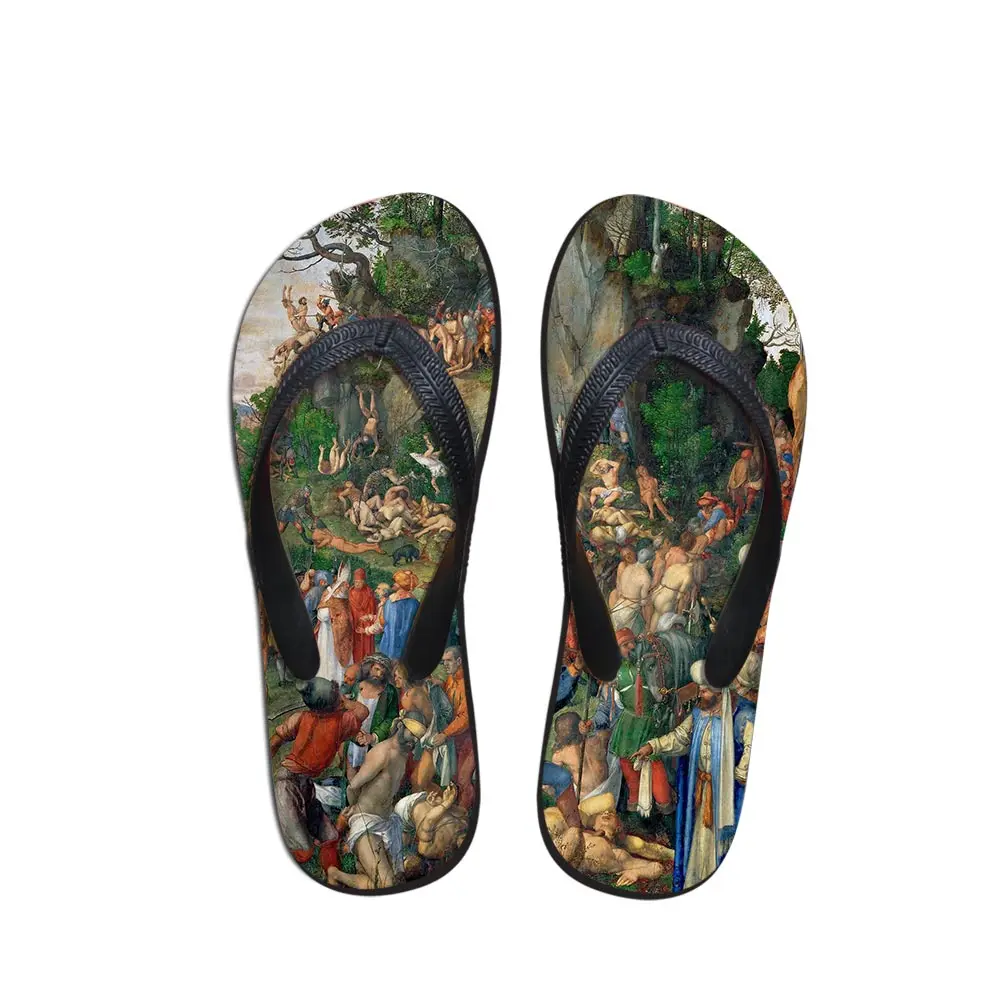 Уличные мужские шлепанцы Пляжные Нескользящие сандалии Повседневная