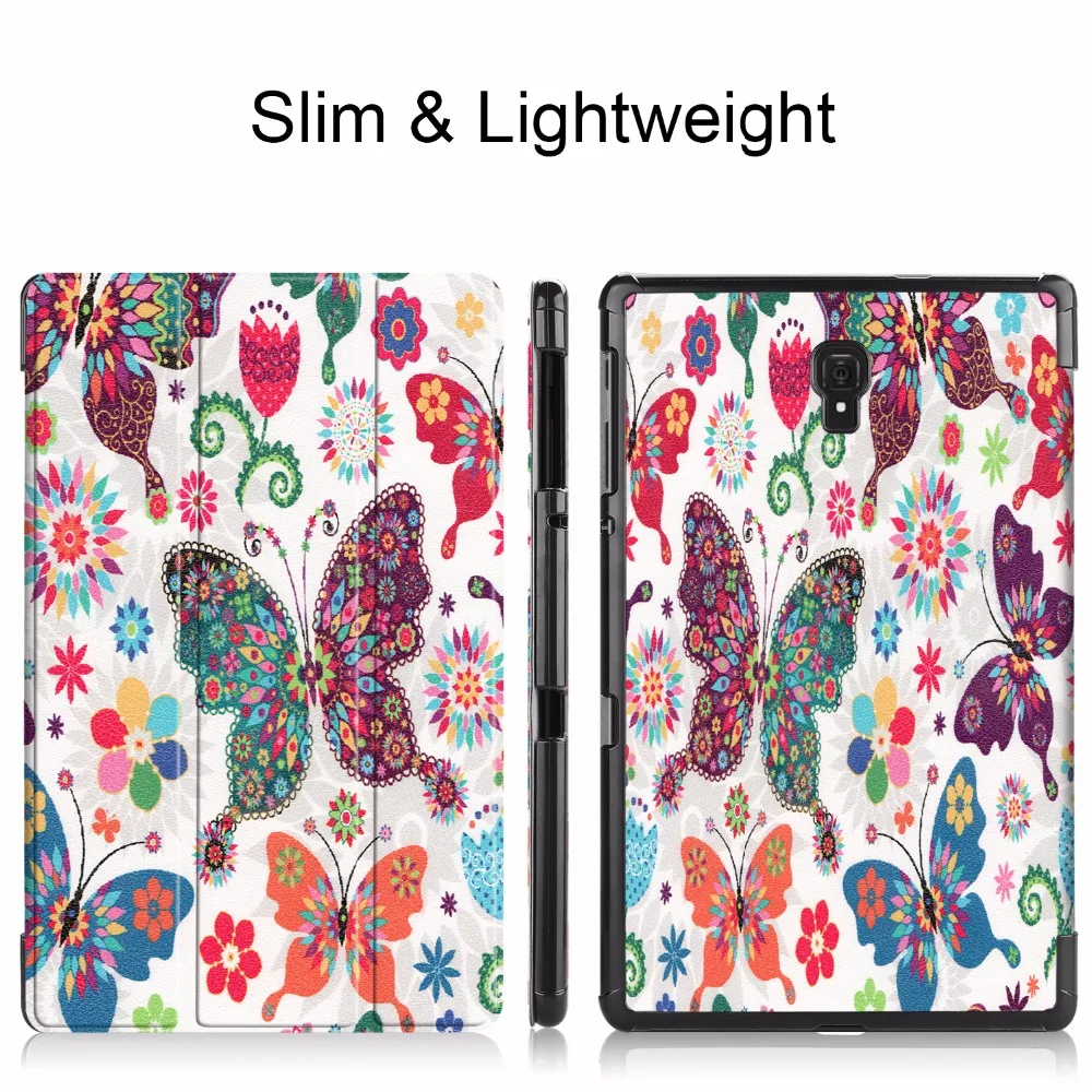 New Printed Case For Samsung Galaxy Tab A2 10.5 T590 T595 Tri-fold Stand Magnetic Cover for 10.5inch | Компьютеры и офис