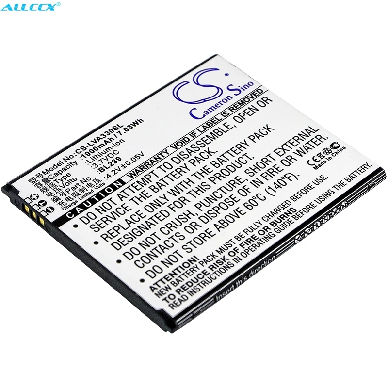Cameron Sino 1900 мАч аккумулятор BL239 для Lenovo A330E A3500 HV A399|Аккумуляторы мобильных