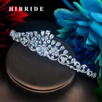 hibride headband princess prom crown inlay rhinestone crystal tiara comb wedding hair accessories fashion headband jewelry c 88