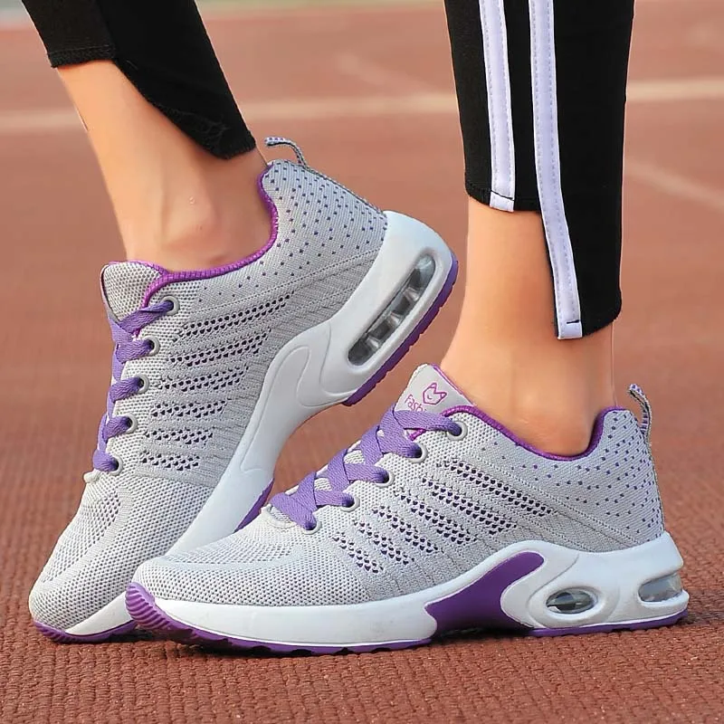 VTOTA/Модная Повседневная обувь Женские дышащие кроссовки на шнуровке zapatos de mujer tenis